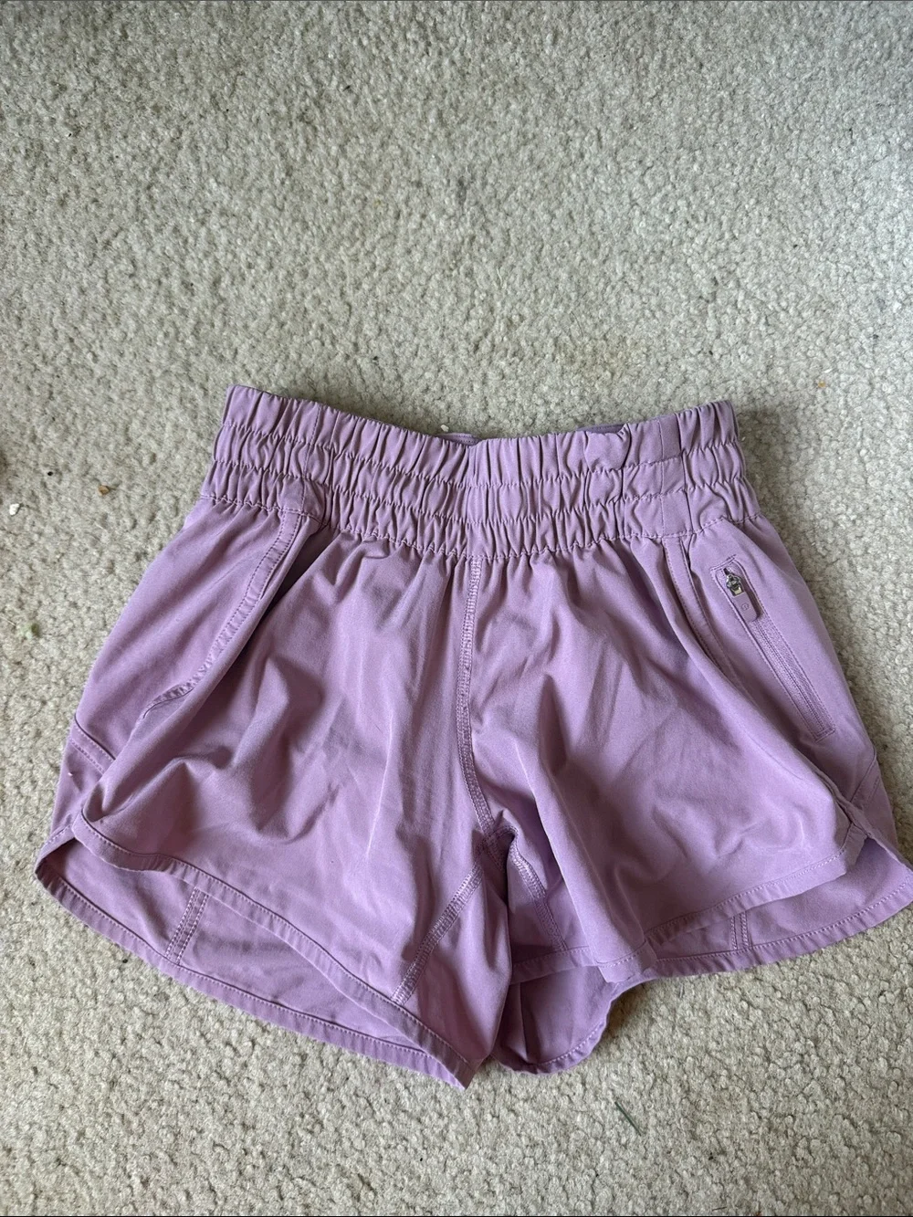 lululemon athletica Lavender Run Short with Elastic Waist